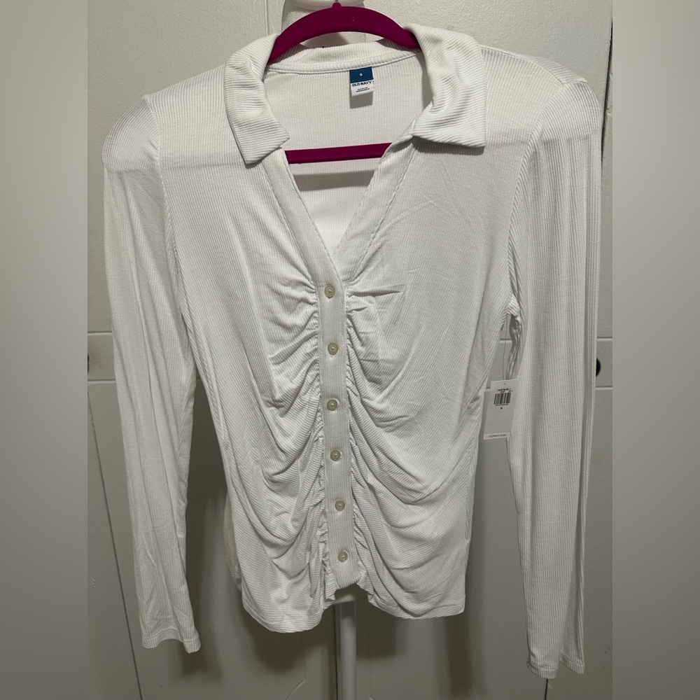 NWT white button shirt